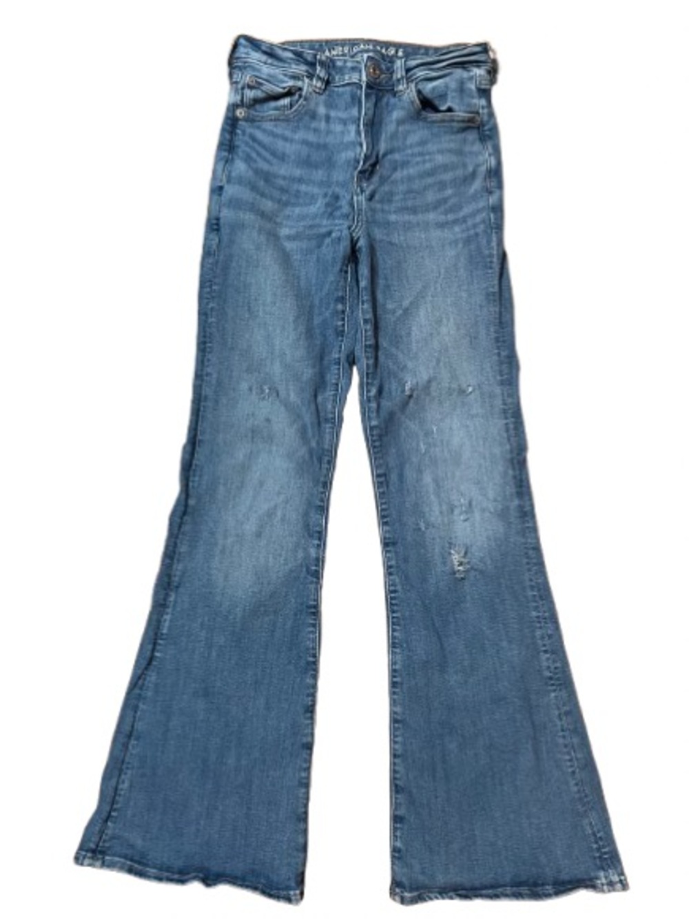 American Eagle Outfitters Next Level Stretch Super Hi-Rise Flare Jeans Size 4